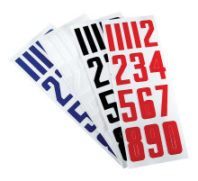 Номерки BAUER HELMET NUMBERS (3 листа)
