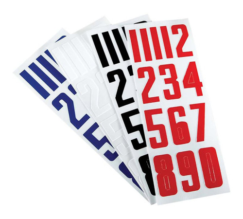 Номерки BAUER HELMET NUMBERS (3 листа)