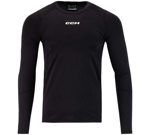 Нательное белье (майка с длинным рукавом) CCM COMPRESSION LS TOP WITH GEL SR Нательное белье (майка с длинным рукавом) CCM COMPRESSION LS TOP WITH GEL SR