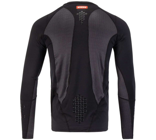 Нательное белье (майка с длинным рукавом) CCM COMPRESSION LS TOP WITH GEL SR Нательное белье (майка с длинным рукавом) CCM COMPRESSION LS TOP WITH GEL SR